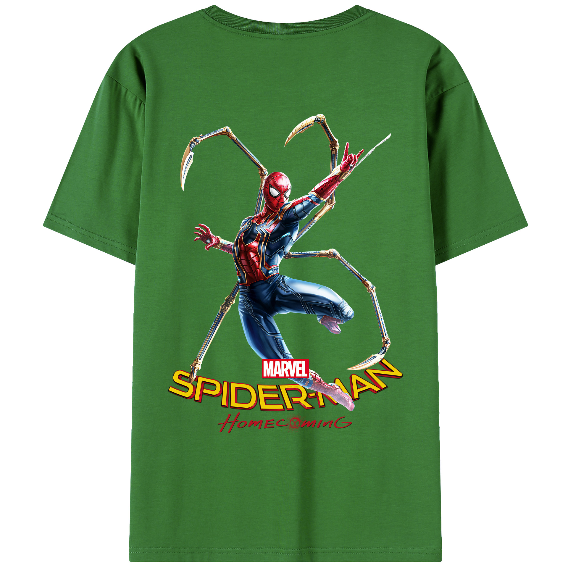 （画像用） Spider Man スパイダーマン レディース半袖Tシャツ(バックプリント)